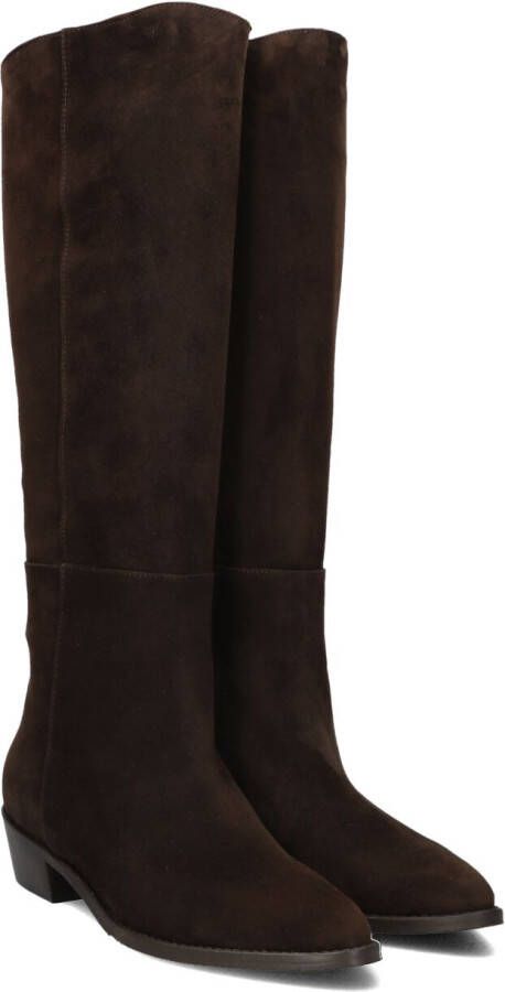 LINA LOCCHI Hoge Laarzen Dames 394492 Maat: 35 Materiaal: Suède Kleur: Bruin