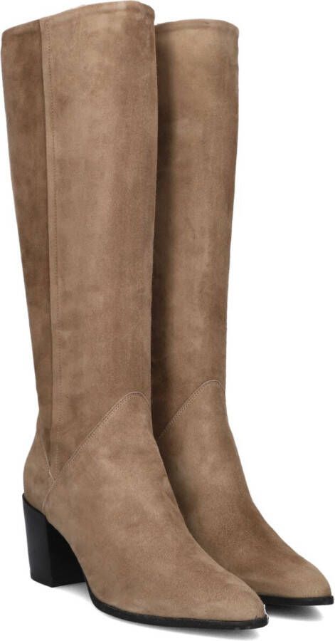 LINA LOCCHI Hoge Laarzen Dames Ar 70 Maat: 42 Materiaal: Suède Kleur: Taupe