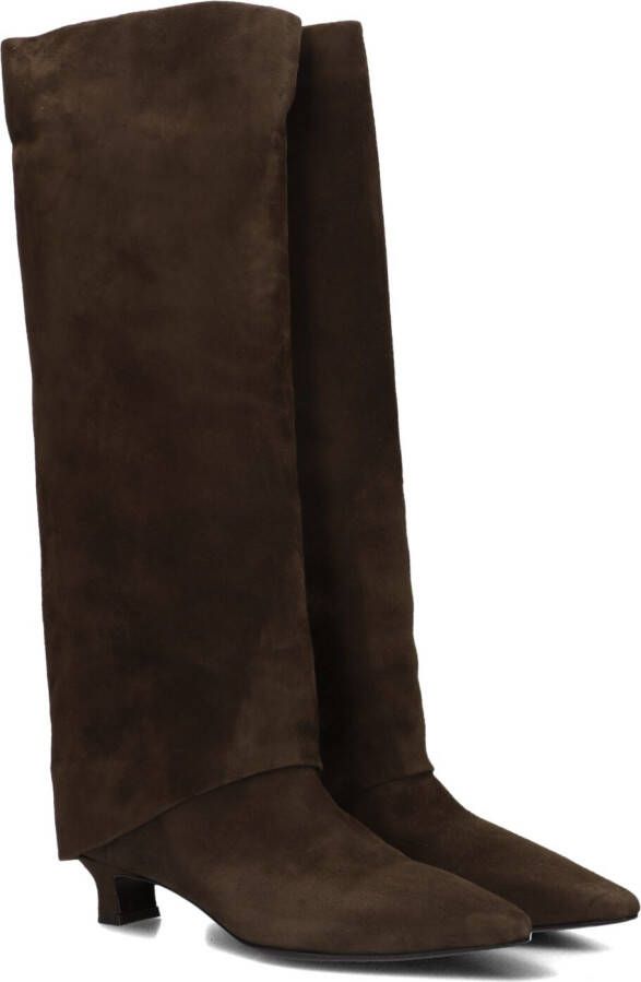 LINA LOCCHI Hoge Laarzen Dames Br301 Maat: 40 Materiaal: Suède Kleur: Bruin