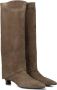 LINA LOCCHI Hoge Laarzen Dames Br301 Maat: 36 Materiaal: Suède Kleur: Taupe - Thumbnail 1
