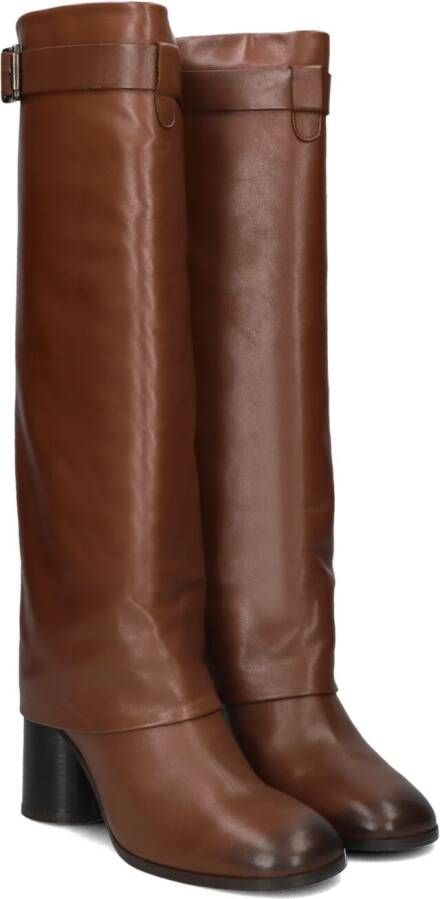 LINA LOCCHI Hoge Laarzen Dames Gd759 Maat: 41 Materiaal: Leer Kleur: Bruin