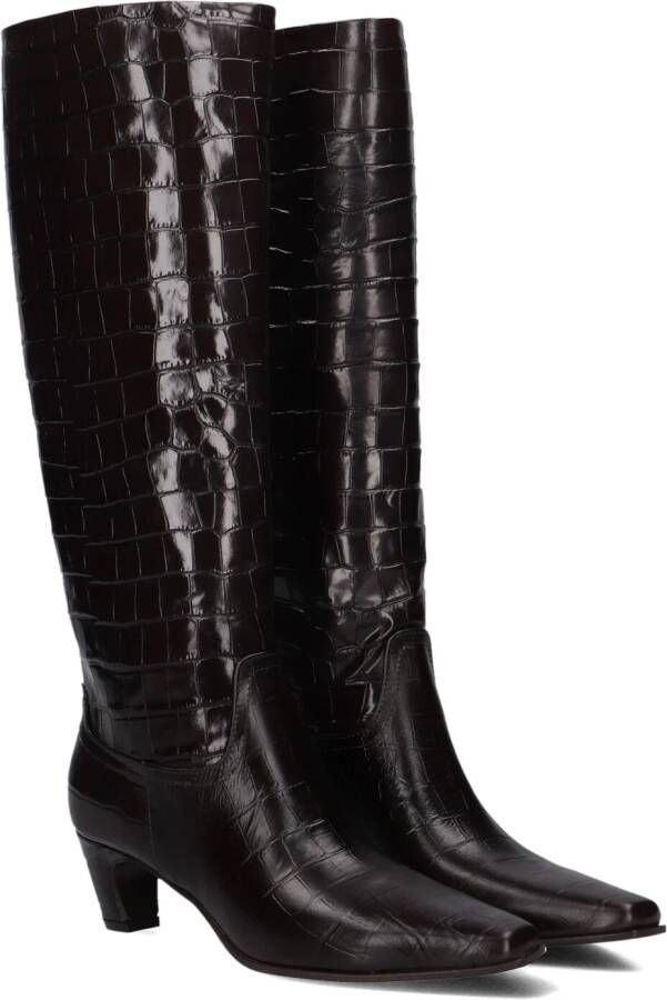 LINA LOCCHI Hoge Laarzen Dames Mw508 Maat: 40 Materiaal: Leer Kleur: Bruin