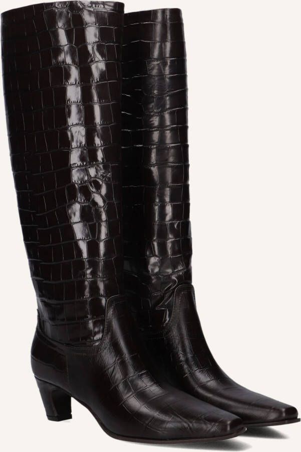 LINA LOCCHI Hoge Laarzen Dames Mw508 Maat: 40 Materiaal: Leer Kleur: Bruin
