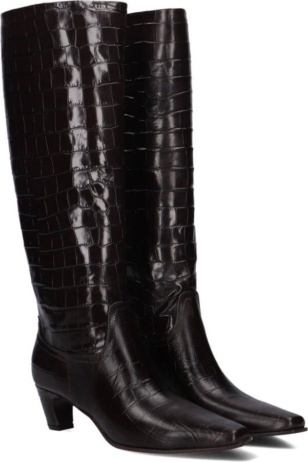 LINA LOCCHI Hoge Laarzen Dames Mw508 Maat: 40 Materiaal: Leer Kleur: Bruin