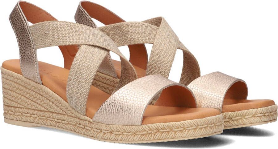 LINA LOCCHI Sandalen Dames 1110 Maat: 37 Materiaal: Leer Kleur: Goud