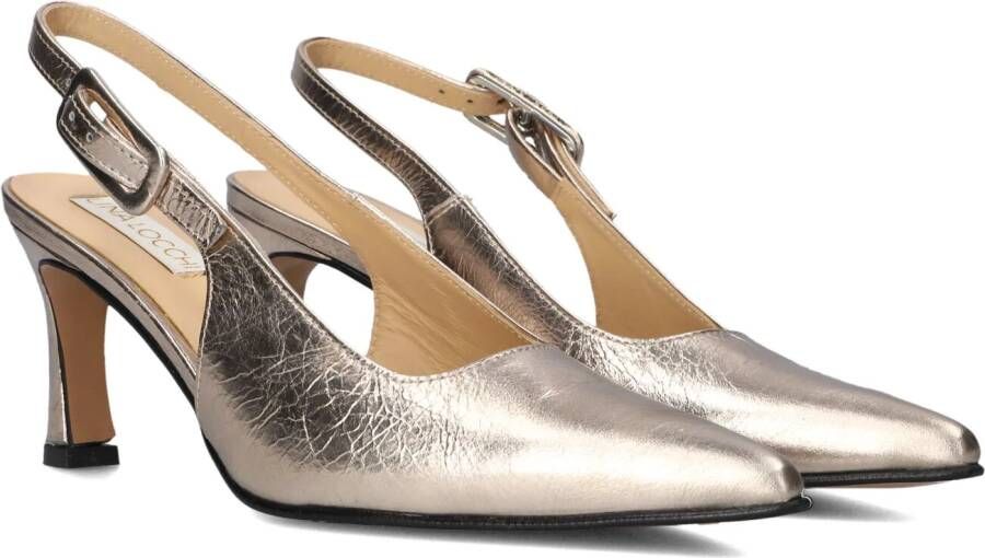 LINA LOCCHI Slingbacks Dames Au263\m Maat: 39 Materiaal: Leer Kleur: Goud