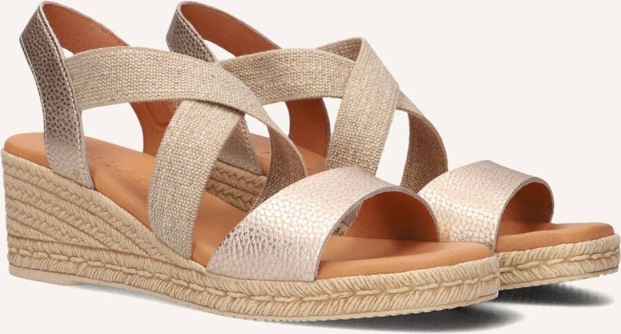 LINA LOCCHI Sandalen Dames 1110 Maat: 39 Materiaal: Leer Kleur: Goud