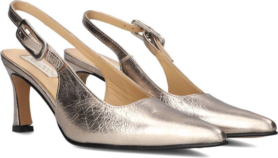 LINA LOCCHI Slingbacks Dames Au263\m Maat: 38 Materiaal: Leer Kleur: Goud