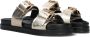 LINA LOCCHI Slippers Dames Led 2 Band Slipper Dz Maat: 38 Materiaal: Leer Kleur: Goud - Thumbnail 1