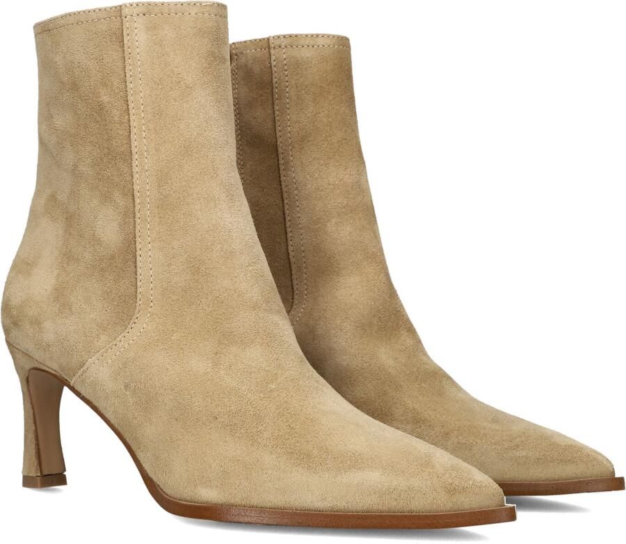 LINA LOCCHI Enkellaarsjes Dames Av 136 Lis Maat: 39 Materiaal: Suède Kleur: Beige
