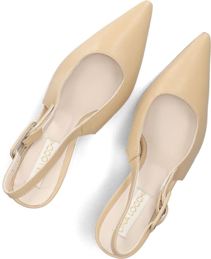 LINA LOCCHI Slingbacks Dames Au263 Maat: 38 Materiaal: Leer Kleur: Beige - Foto 2