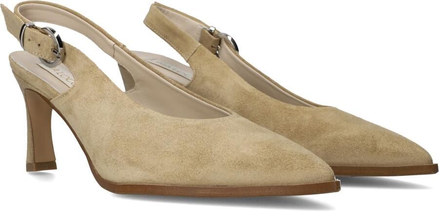 LINA LOCCHI Slingbacks Dames Az12 Maat: 37 Materiaal: Suède Kleur: Beige