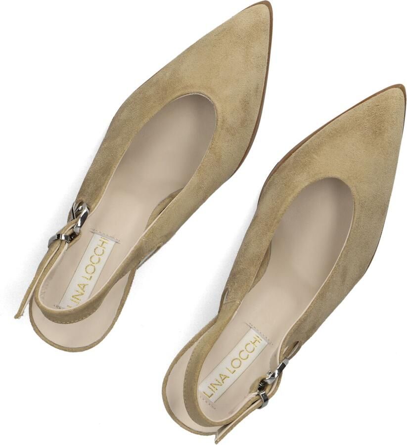 LINA LOCCHI Slingbacks Dames Az12 Maat: 39 Materiaal: Suède Kleur: Beige - Foto 2
