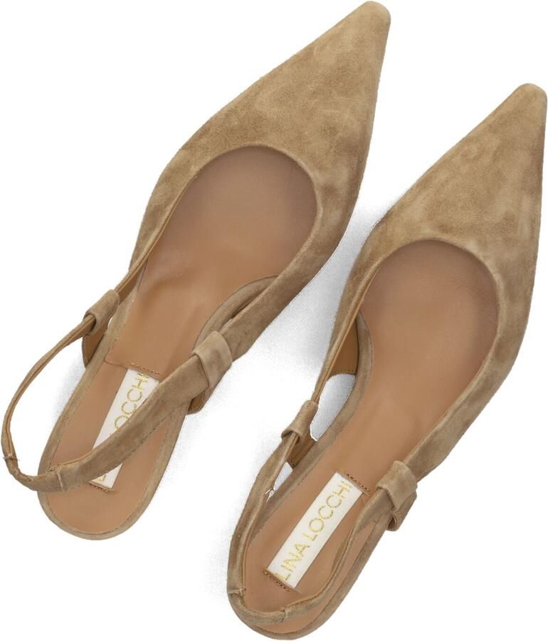 LINA LOCCHI Slingbacks Dames Az131 Maat: 39 Materiaal: Suède Kleur: Beige - Foto 2