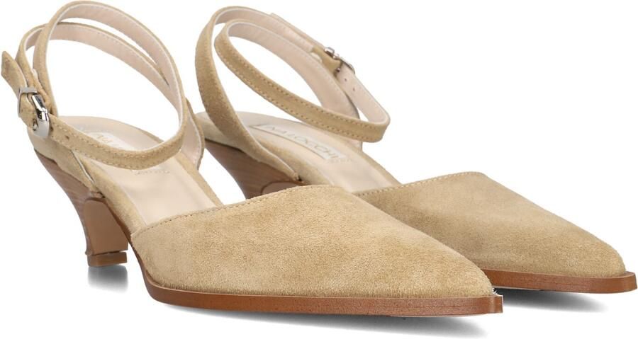 LINA LOCCHI Slingbacks Dames Az41 Maat: 42 Materiaal: Suède Kleur: Beige