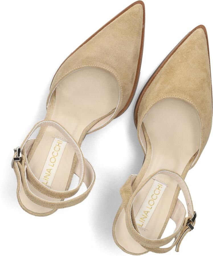 LINA LOCCHI Slingbacks Dames Az41 Maat: 41 Materiaal: Suède Kleur: Beige - Foto 2