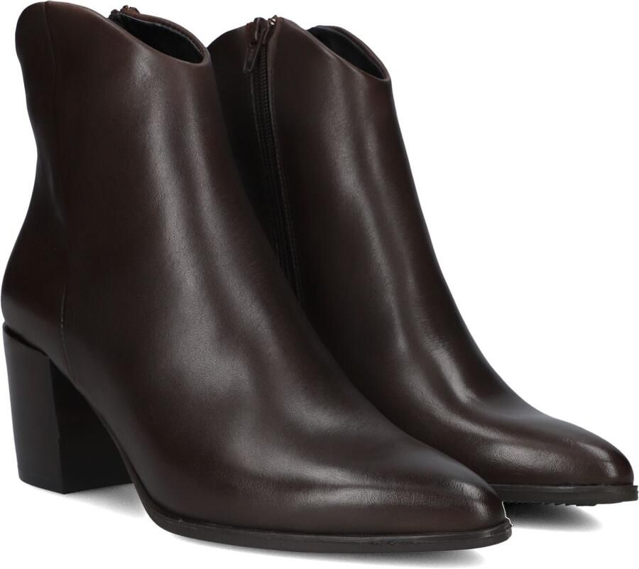 Lina Locchi At 152 Enkellaarsjes Enkelboots met rits Dames Bruin