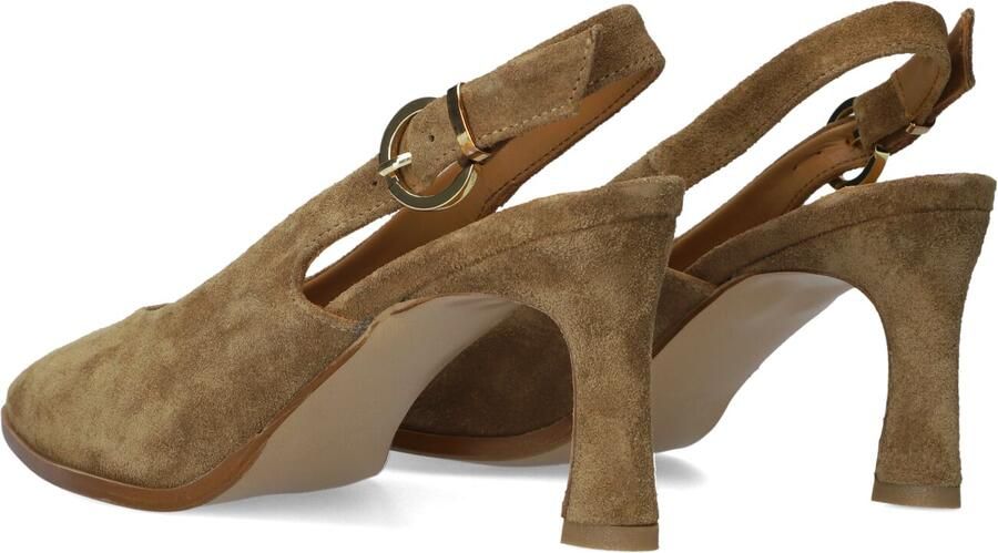 LINA LOCCHI Slingbacks Dames Az12 Maat: 37 Materiaal: Suède Kleur: Bruin - Foto 3