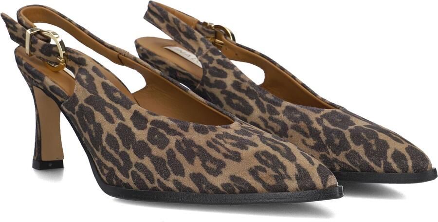 LINA LOCCHI Slingbacks Dames Az12 Maat: 38 Materiaal: Suède Kleur: Bruin