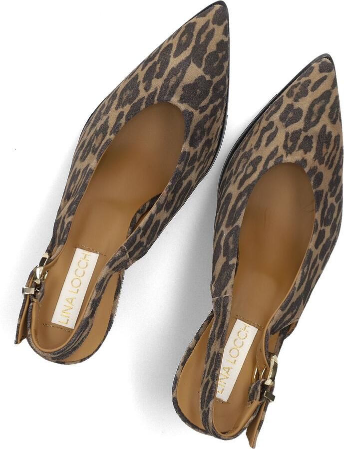 LINA LOCCHI Slingbacks Dames Az12 Maat: 36 Materiaal: Suède Kleur: Bruin - Foto 2