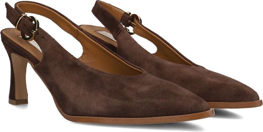 LINA LOCCHI Slingbacks Dames Az12 Maat: 40 Materiaal: Suède Kleur: Bruin