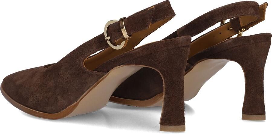 LINA LOCCHI Slingbacks Dames Az12 Maat: 41 Materiaal: Suède Kleur: Bruin - Foto 3