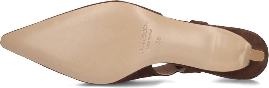 LINA LOCCHI Slingbacks Dames Az131 Maat: 42 Materiaal: Suède Kleur: Bruin - Foto 5