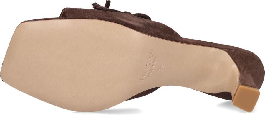 LINA LOCCHI Slingbacks Dames Az150 Maat: 40 Materiaal: Suède Kleur: Bruin - Foto 4