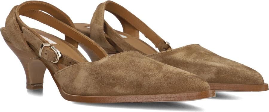 LINA LOCCHI Slingbacks Dames Az41 Maat: 41 Materiaal: Suède Kleur: Camel