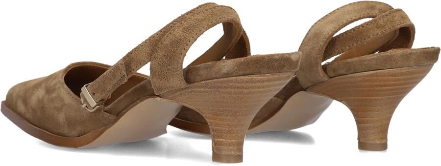 LINA LOCCHI Slingbacks Dames Az41 Maat: 40 Materiaal: Suède Kleur: Camel - Foto 4