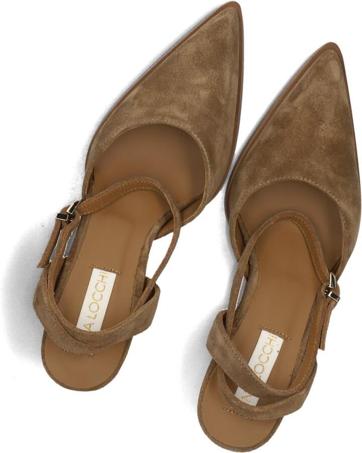 LINA LOCCHI Slingbacks Dames Az41 Maat: 40 Materiaal: Suède Kleur: Camel - Foto 2