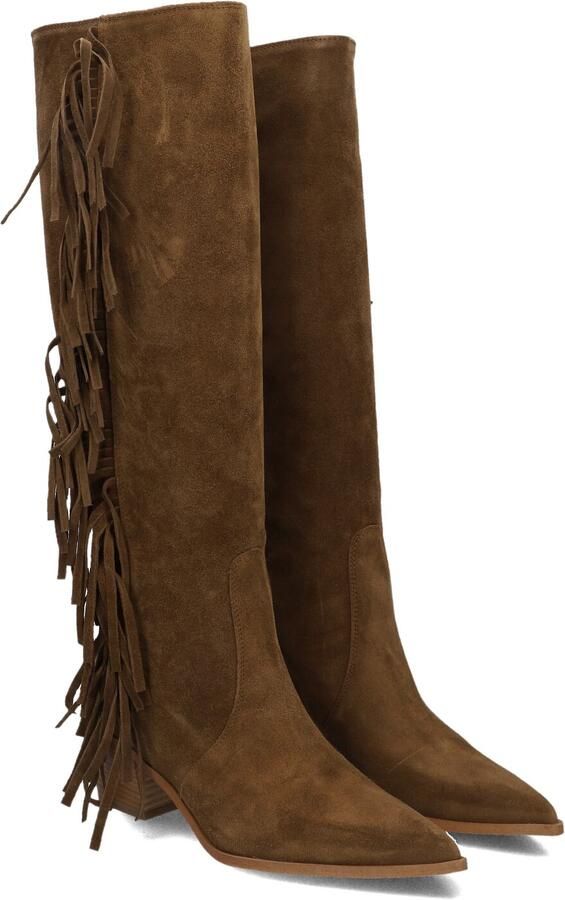 LINA LOCCHI Laarzen Dames Az53d Maat: 38 Materiaal: Suède Kleur: Bruin