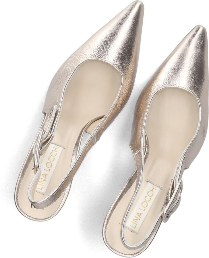 LINA LOCCHI Slingbacks Dames Au263 Maat: 37 Materiaal: Leer Kleur: Goudkleurig - Foto 2