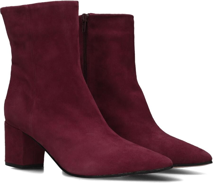LINA LOCCHI Enkellaarsjes Dames L1101 Sue Maat: 38 Materiaal: Suède Kleur: Rood