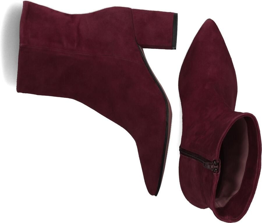 LINA LOCCHI Enkellaarsjes Dames L1101 Sue Maat: 38 Materiaal: Suède Kleur: Rood - Foto 3