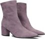 LINA LOCCHI Enkellaarsjes Dames L1101 Sue Maat: 36 Materiaal: Suède Kleur: Paars - Thumbnail 1