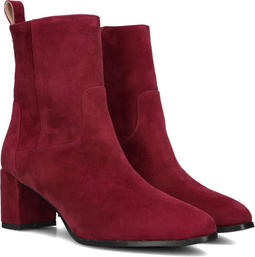LINA LOCCHI Enkellaarsjes Dames 8543 Maat: 39 Materiaal: Suède Kleur: Rood