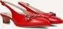 LINA LOCCHI Slingbacks Dames Au 23 Maat: 40 Materiaal: Lakleer Kleur: Rood - Thumbnail 1