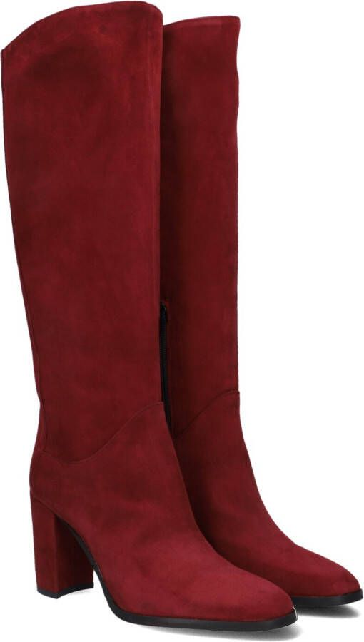 LINA LOCCHI Hoge Laarzen Dames Ar 140 Maat: 39 Materiaal: Suède Kleur: Rood