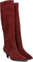 LINA LOCCHI Hoge Laarzen Dames Av 256 Maat: 42 Materiaal: Suède Kleur: Rood - Thumbnail 1