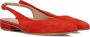 LINA LOCCHI Slingbacks Dames 010-72 Maat: 38 Materiaal: Suède Kleur: Rood - Thumbnail 1