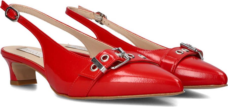 LINA LOCCHI Slingbacks Dames Au 23 Maat: 39 Materiaal: Lakleer Kleur: Rood