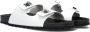 LINA LOCCHI Slippers Dames Led 2 Band Slipper Maat: 38 Materiaal: Leer Kleur: Wit - Thumbnail 1