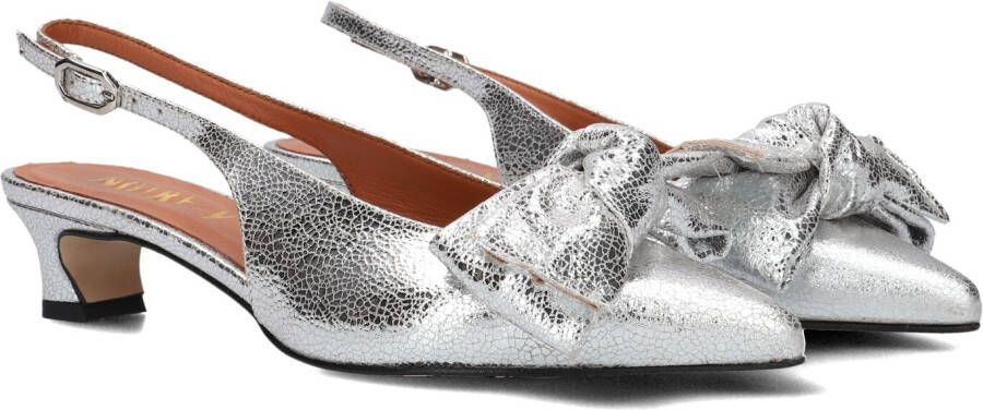 LINA LOCCHI Slingbacks Dames Au 23 m Maat: 40 Materiaal: Lak Kleur: Zilver