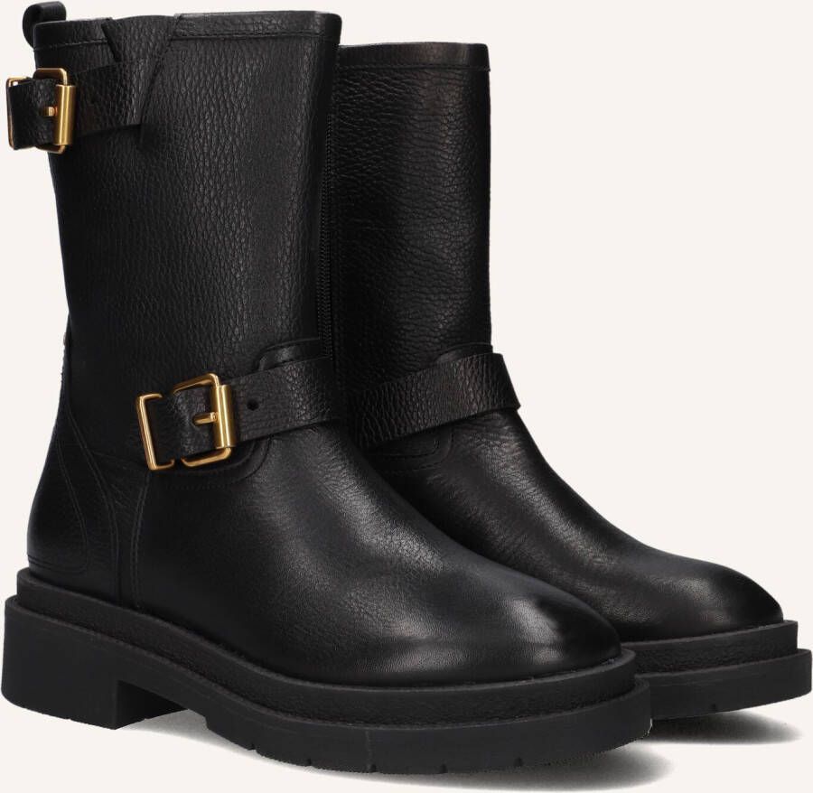 LINA LOCCHI Biker Boots Dames L1316 Maat: 40 Materiaal: Leer Kleur: Zwart