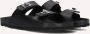 LINA LOCCHI Slippers Dames Led 2 Band Slipper Maat: 41 Materiaal: Leer Kleur: Zwart - Thumbnail 1