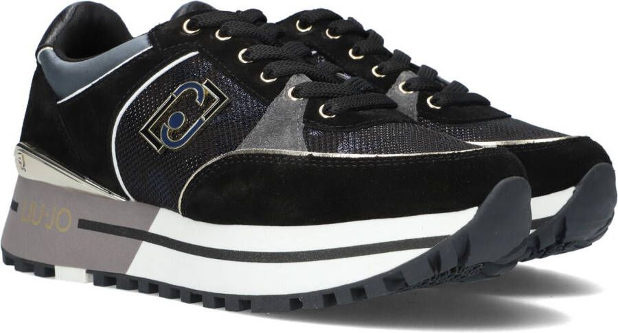 Liu Jo Maxi Wonder 20 Dames Zwarte Platform Sneakers Zwart Dames