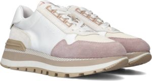Liu Jo Nude en Witte Suède Sneakers Beige Dames