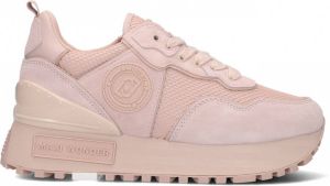 Liu Jo Mesh And Suede Platform Sneakers Roze Dames
