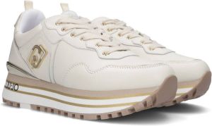 Liu Jo Maxi Wonder 01 Lage sneakers Leren Sneaker Dames Off White
